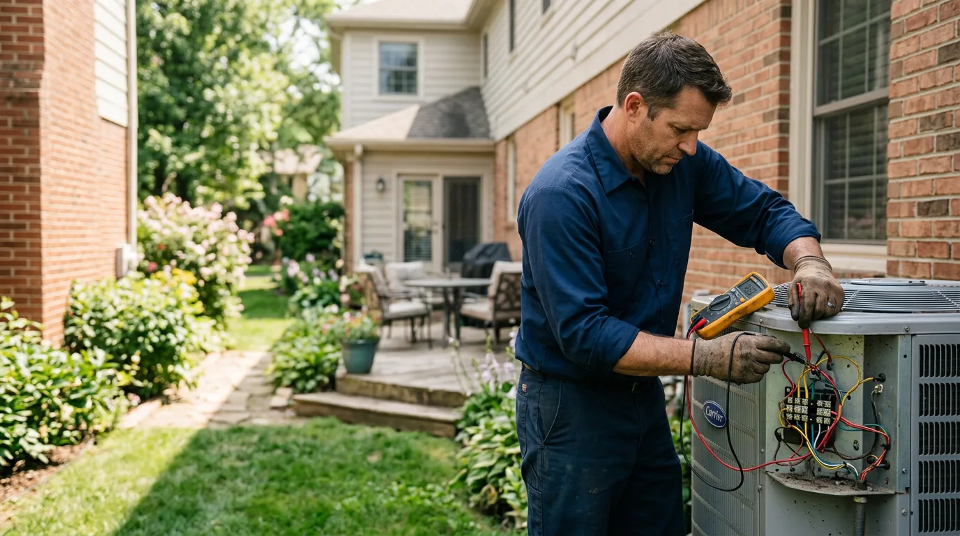 HVAC technician working near Columbia, CA